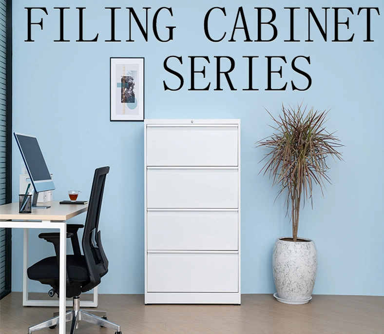 Office Furniture Metal Vertical File Cabinet Steel Storage Filing Cabinet with 4 Drawers