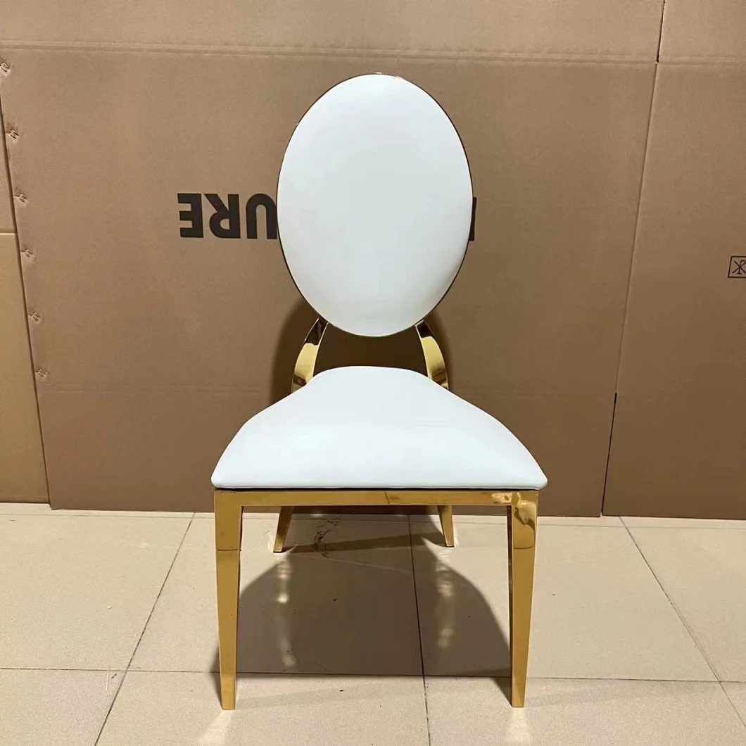 Sawa Gold Stainless Steel Wedding Chair for Banquet Event Hotel