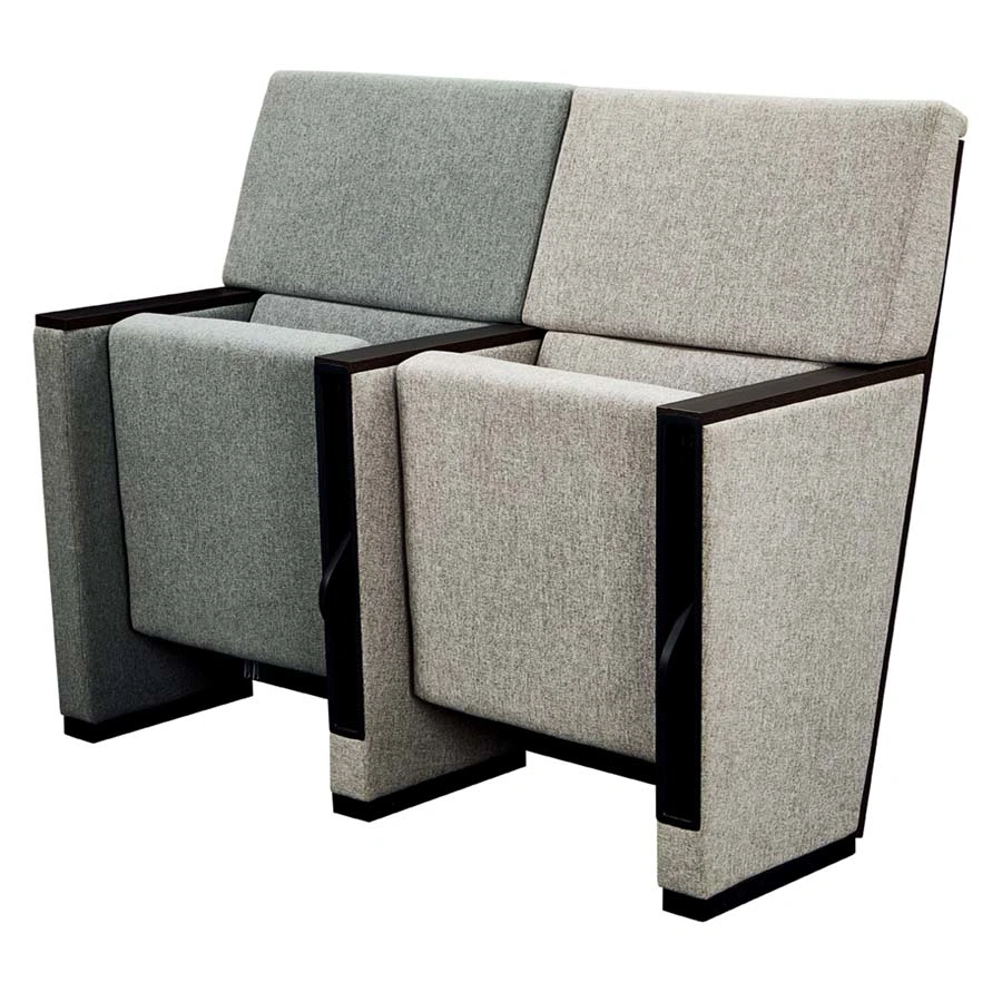 Modern Grey Functional Public Office Room School Church Seating Fabric Cinema Chair