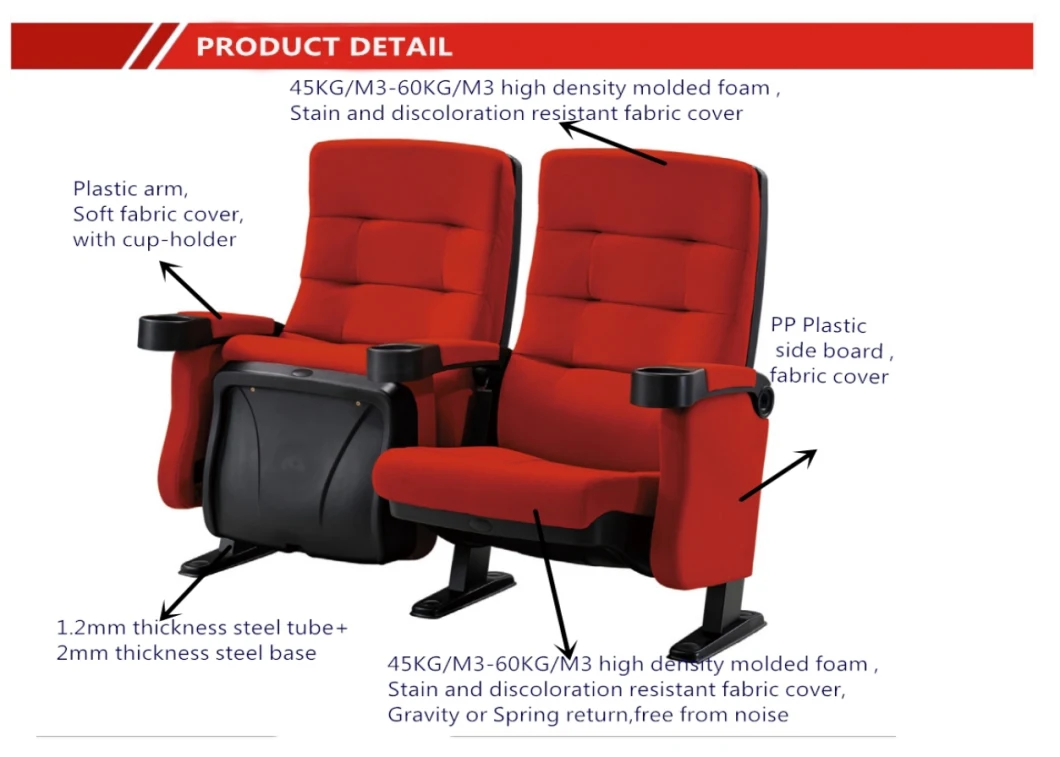 Wholesale Commercial Cinema Movie Folding Seating Chair (KL-601)
