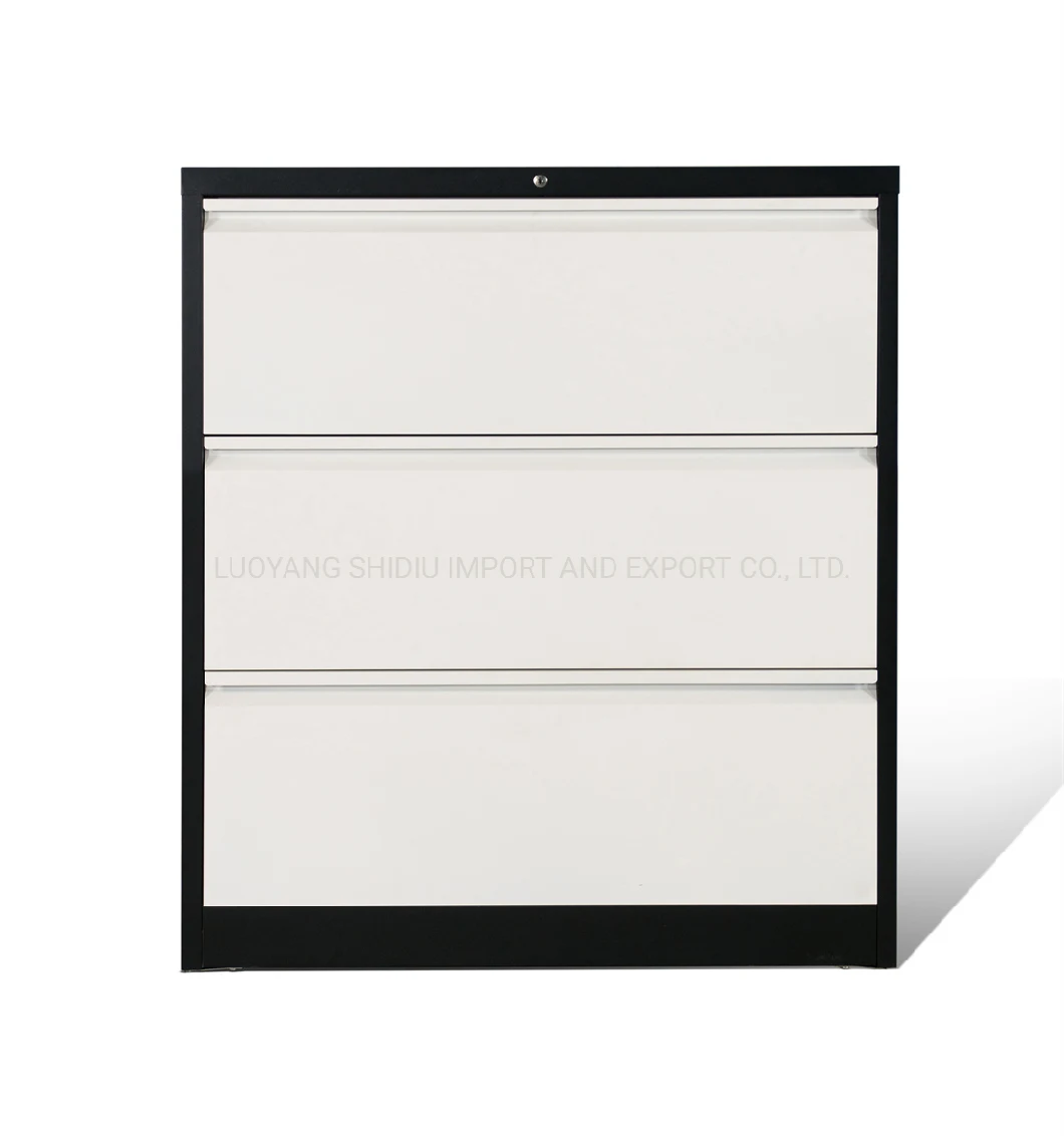 Metal 3 Drawers Cabinet Office Steel Storage Suspension Lateral File Cabinet