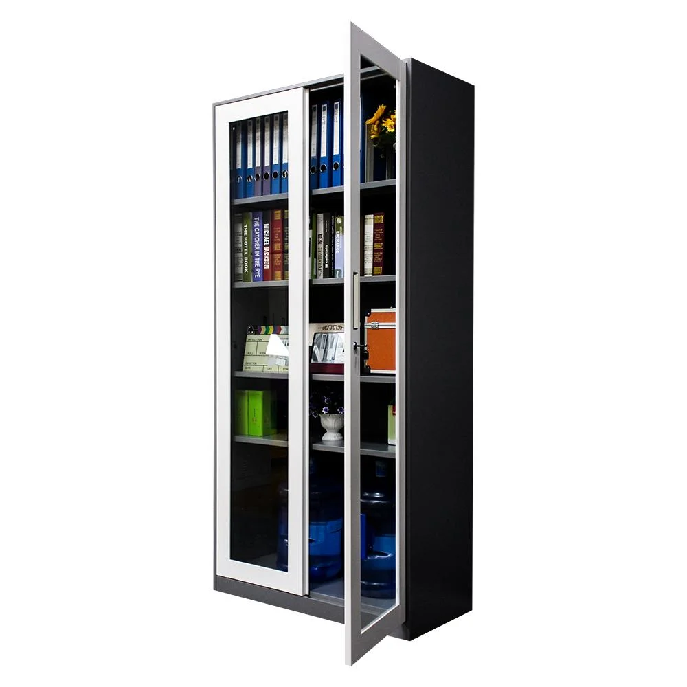 Filling Cabinets for Book Furniture Glass Door Steel Customized School Office Filing Cabinet