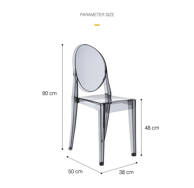 Wholesale Clear Plastic Chairs for Event Outdoor Restaurant Transparent Plastic Dining Chair for Weddings and Banquet