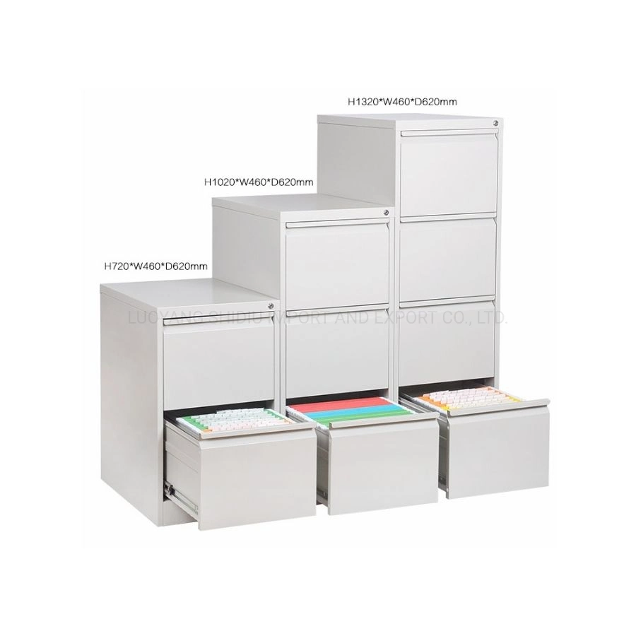 Fully Extension Vertical 2/3/4 Drawer Metal Filing Cabinet Steel File Storage Units Modern Office Furniture