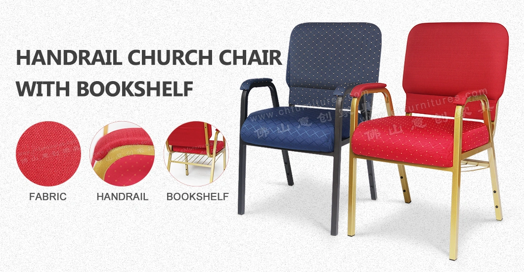 Hc-30-9 Armrest Stackable Interlock Auditorium Furniture Wholesale Church Chair