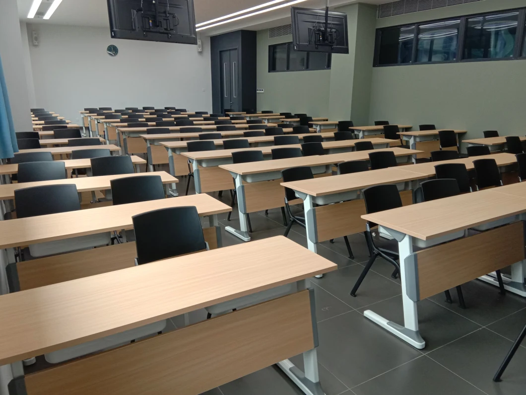 Conference Training Lecture Hall Theater School Furniture Classroom Double Student Desk and Chair
