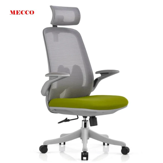 OEM Cost-Effective Black Mesh Office Chairs with Folded Armchair for Home High Back with Adjustable Headrest Office Chair