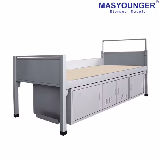 School Furniture Apartment Dormitory Metal Double Bed Frame Student Bunk Bed